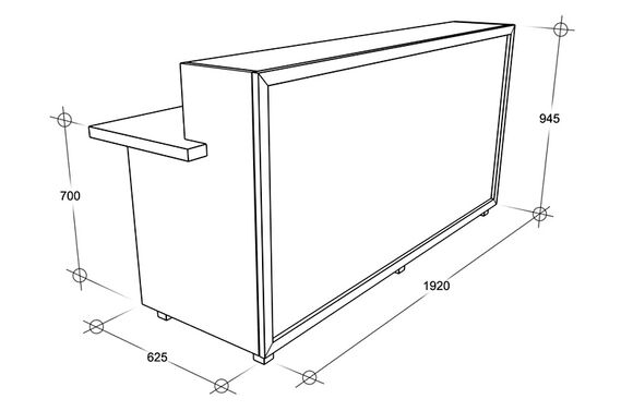 Scheme - Reception counter. Model 10