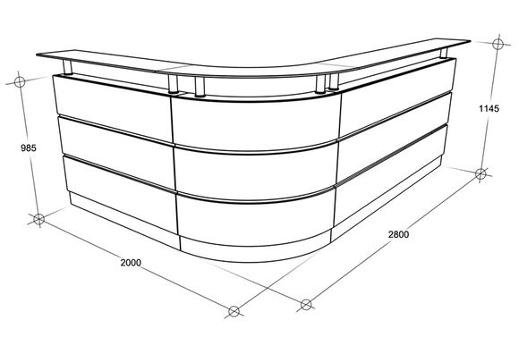 Scheme - Reception counter. Model 11