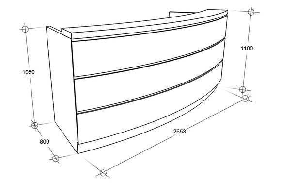 Scheme - Reception counter. Model 13