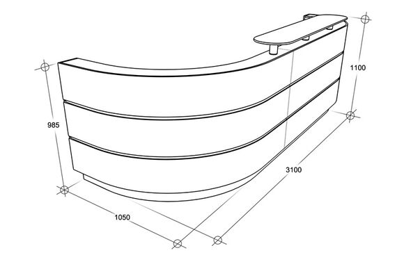 Scheme - Reception counter. Model 4