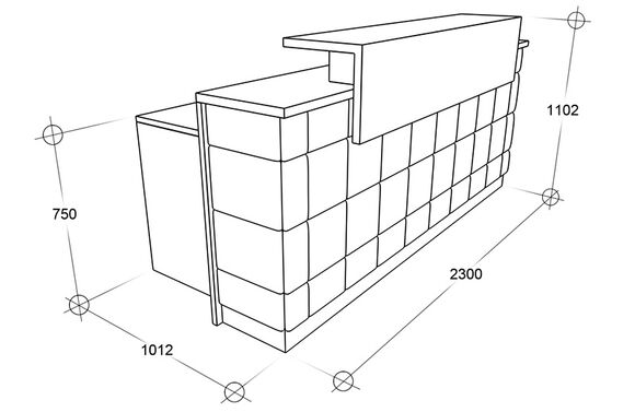 Scheme - Reception counter. Model 1