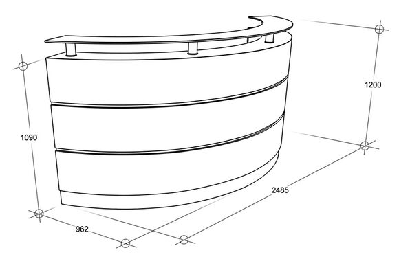 Scheme - Reception counter. Model 7