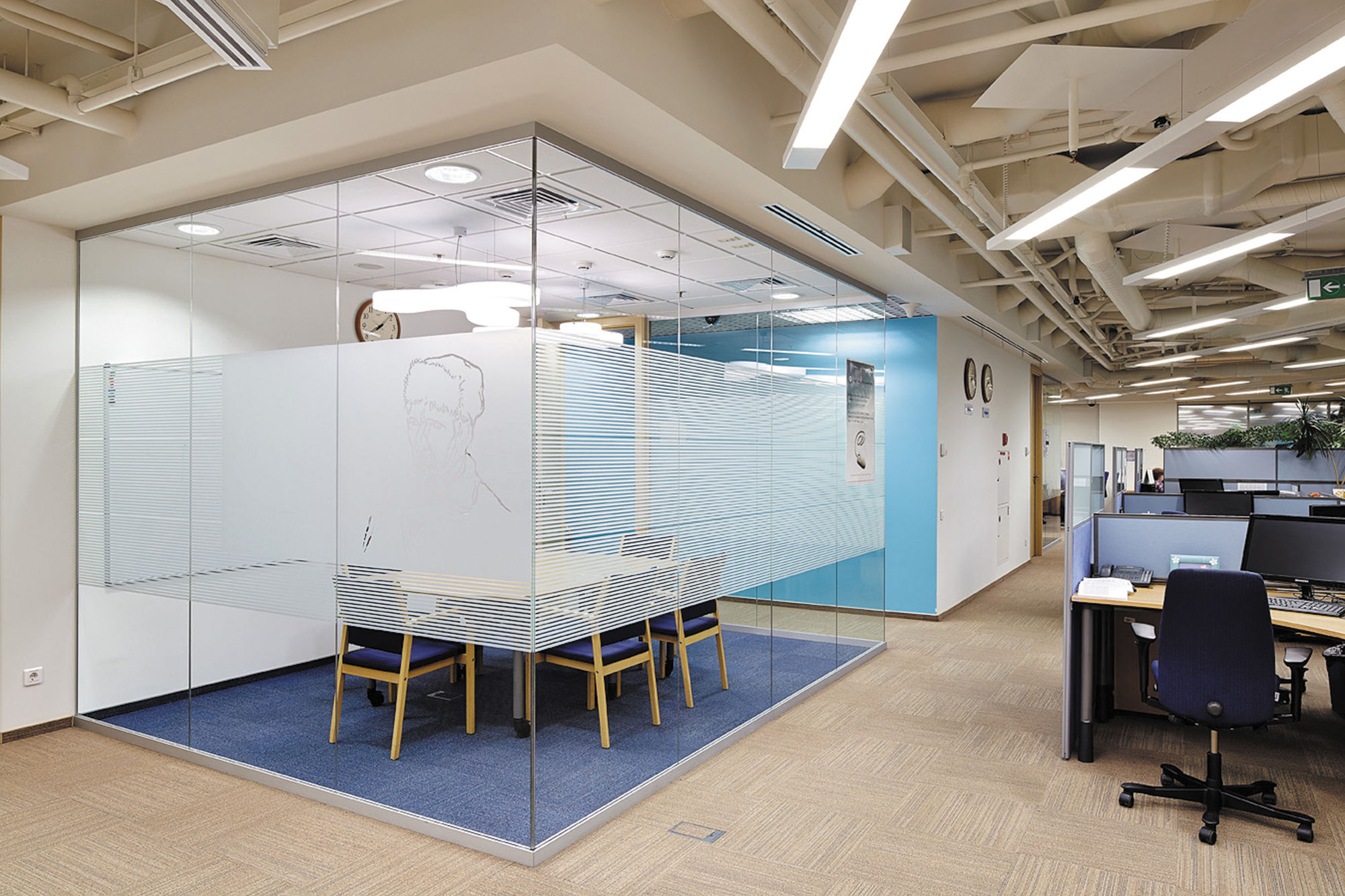 Photo Glass partitions UALCOM-Crystal