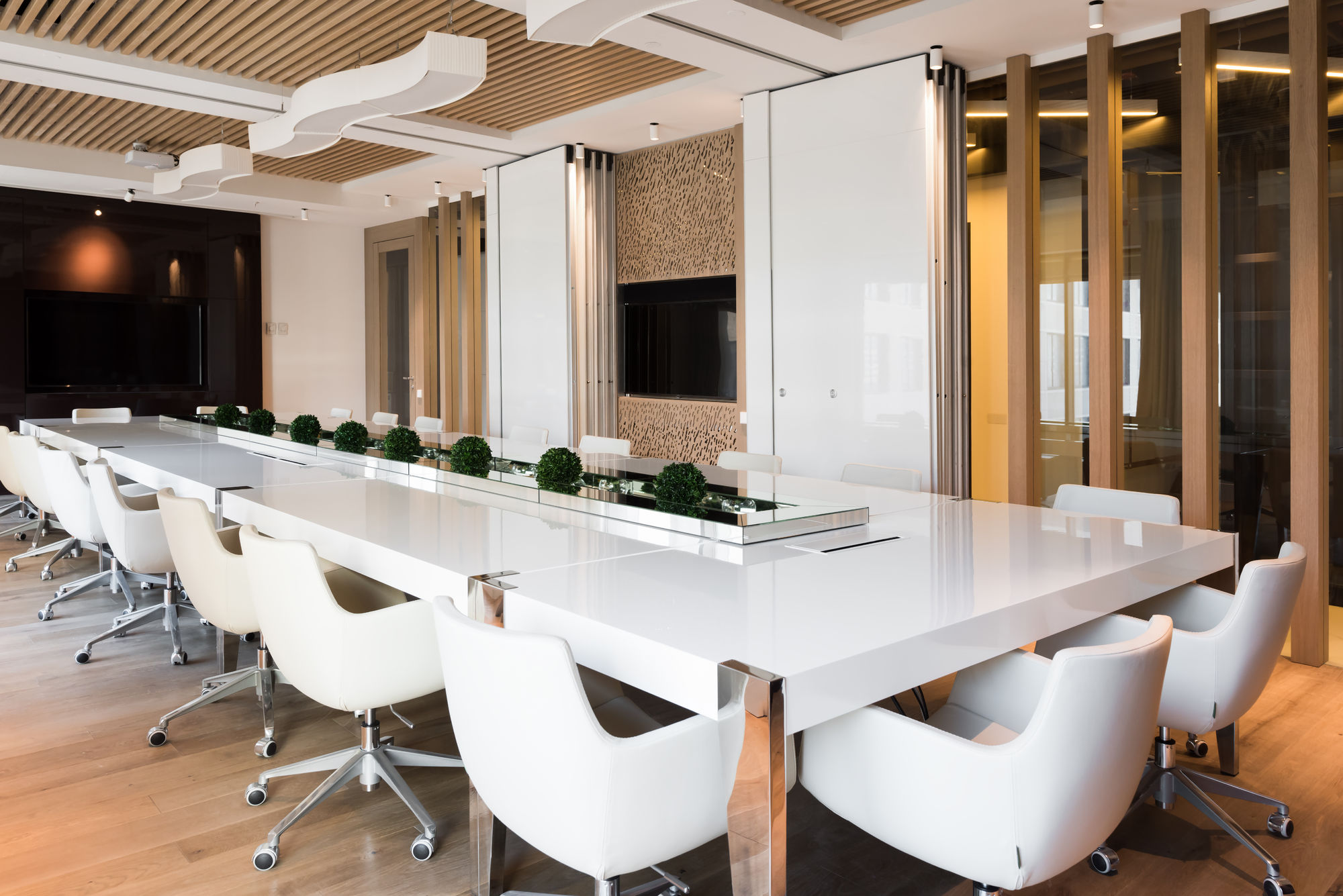 Photo Deaf sliding partitions UALCOM Hufcor