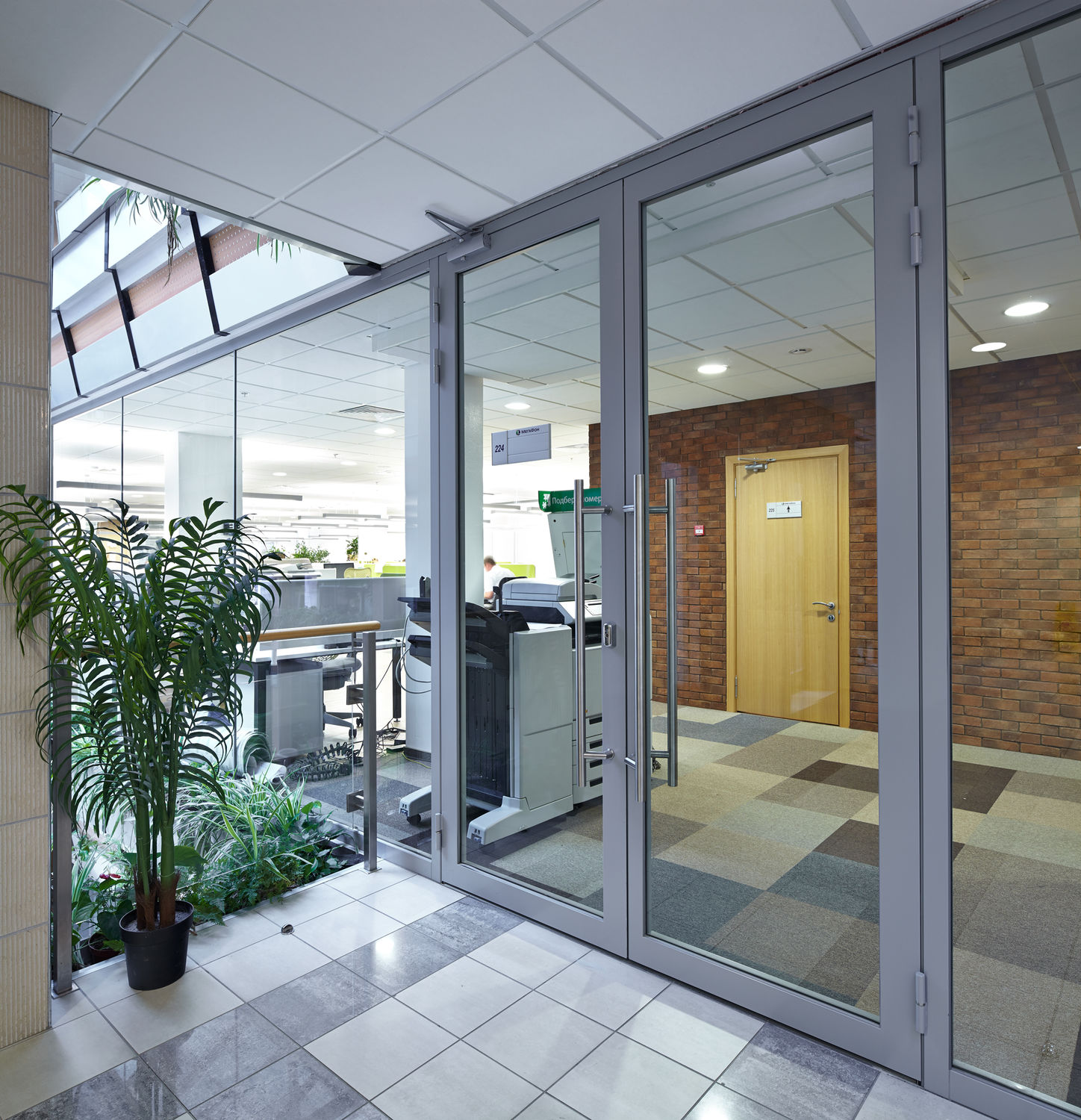 Photo Fire-resistant glazed doors