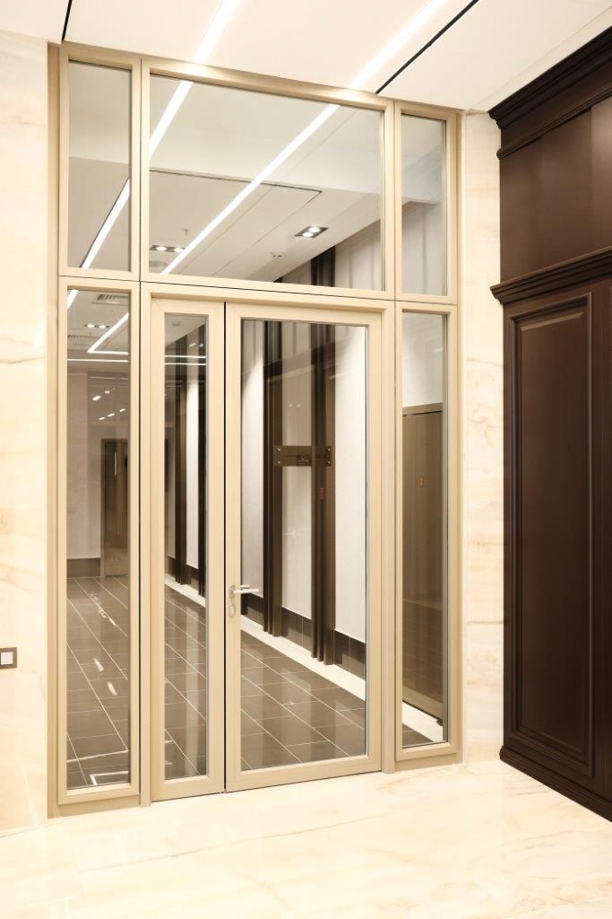 Photo Fire-resistant glazed doors