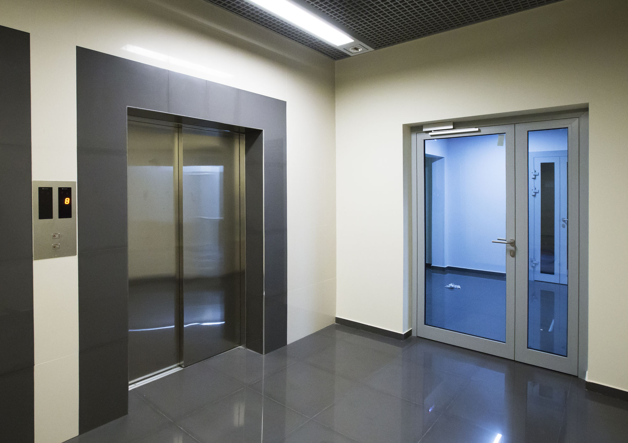 Photo Fire-resistant glazed doors