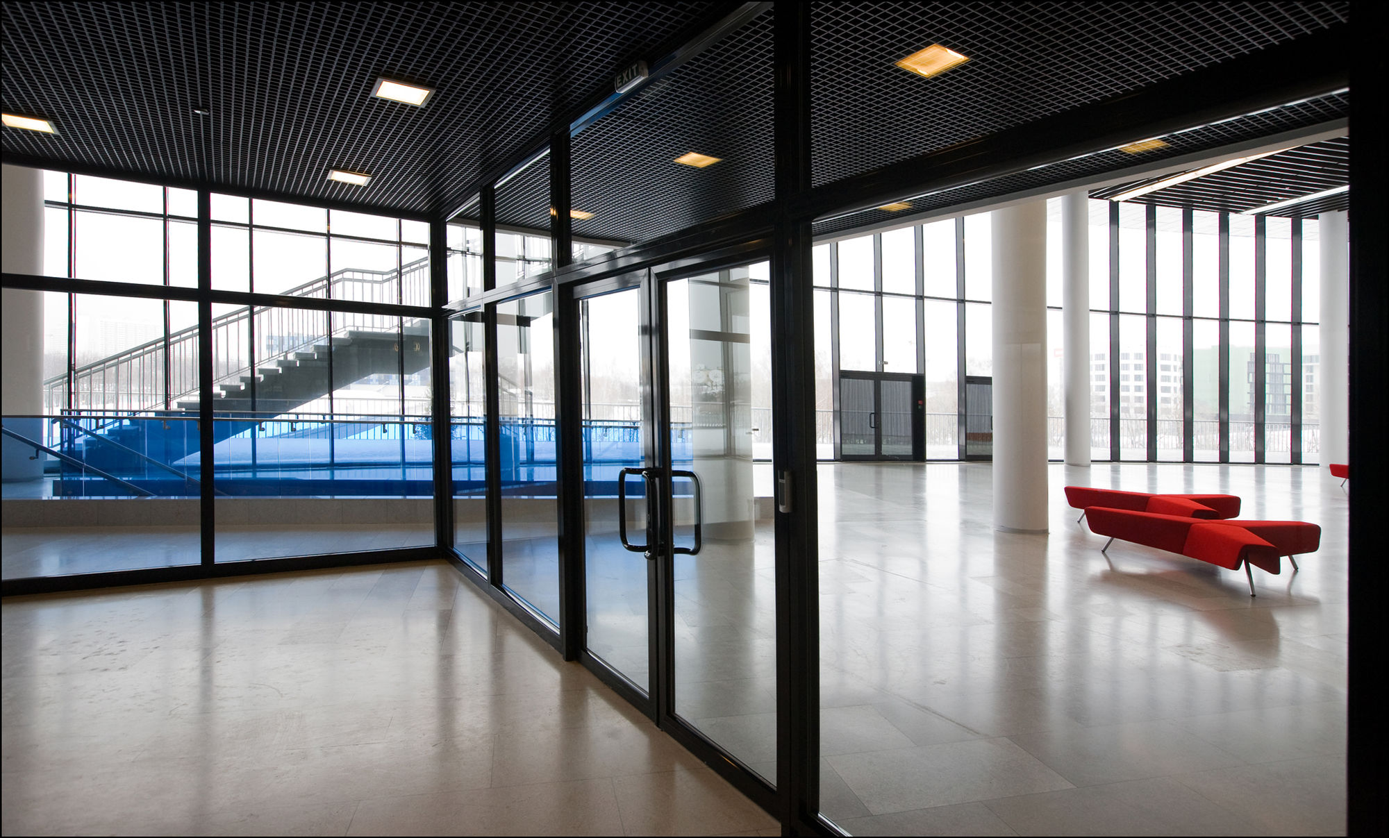 Photo Fire-resistant glazed doors