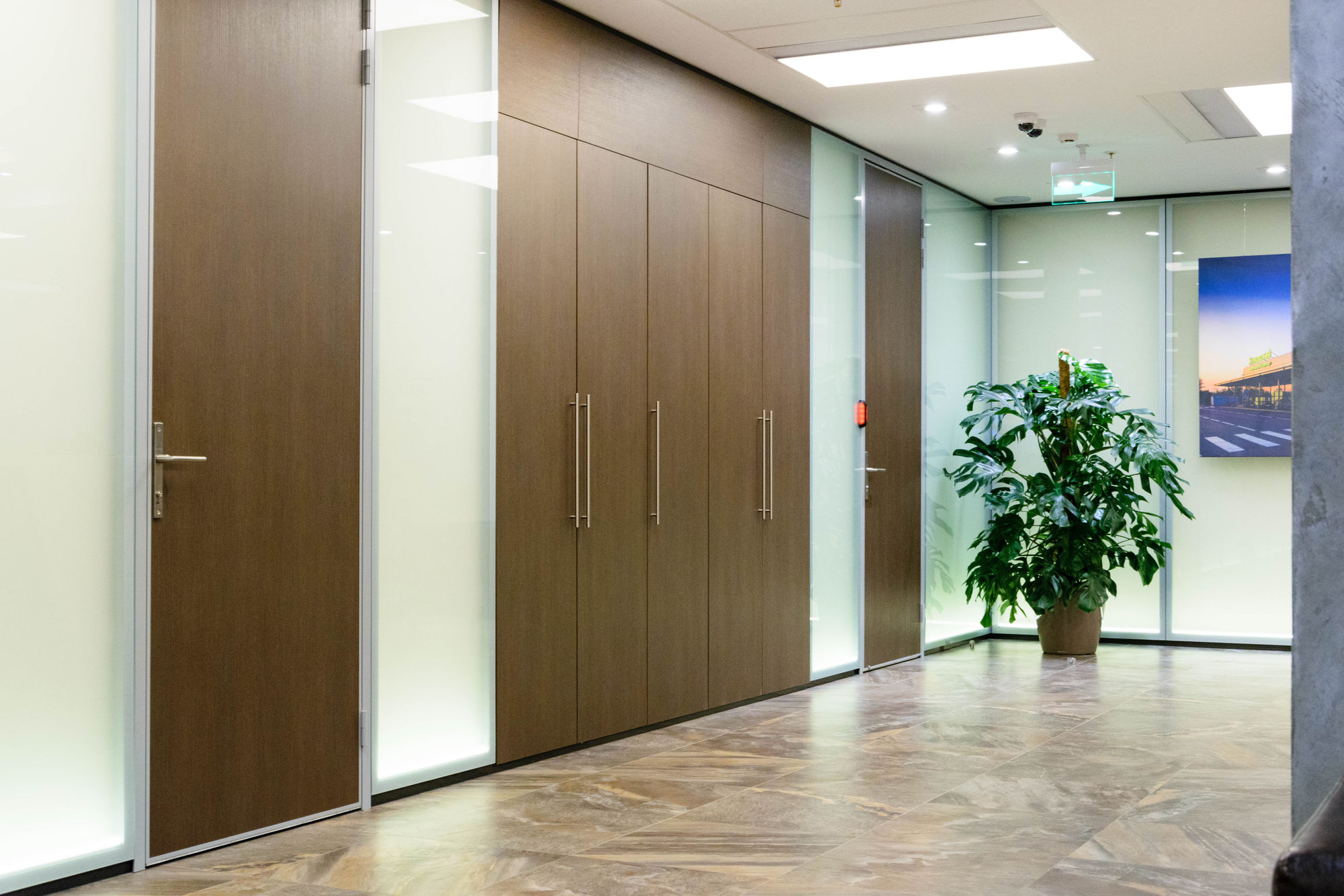 Photo Doors made of glass and chipboard UALCOM-Vitero