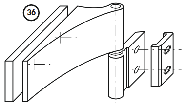 Петля стеклянной двери (петля “Сфера”)