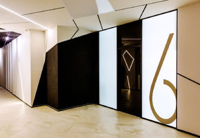 Modern interior solutions UALCOM for the office IT - company in the center of Kiev.