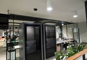 UALCOM installed several single-seat acoustic booths in the office of a technology company.