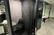 UALCOM installed several single-seat acoustic booths in the office of a technology company.