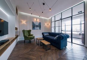 Stationary partitions in project Anthracite Line by Tabooret Interiors Lab.