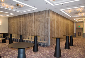 Operable partitions in project UALCOM took part in the design of the conference hall of the Radisson Blu Hotel.