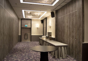 Operable partitions in project UALCOM took part in the design of the conference hall of the Radisson Blu Hotel.