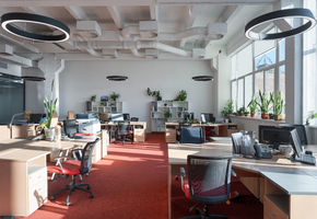 UALCOM-Twin in project UALCOM has completed the creation of a stylish office for the biggest advertising giant GroupM.