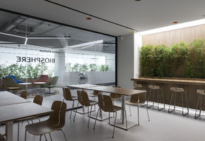 UALCOM-Twin in project UALCOM won the tender to install partitions in the modern office of the company Biosphere.