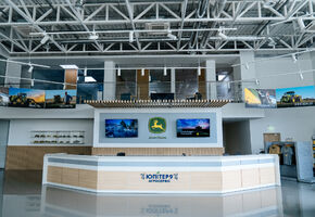 UALCOM-Crystal in project The classic design of the office space for a dealer of world manufacturers of agricultural machinery.